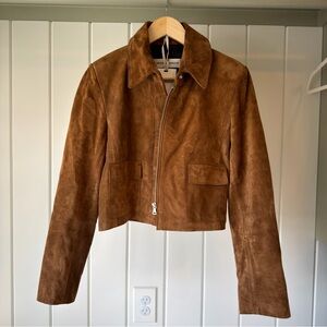 Elegant Tan Leather Jacket for Women